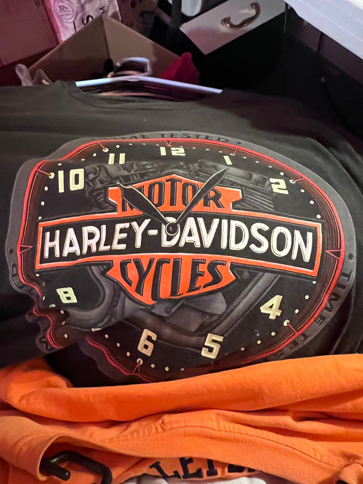 Black "Time Tested" Harley T-Shirt