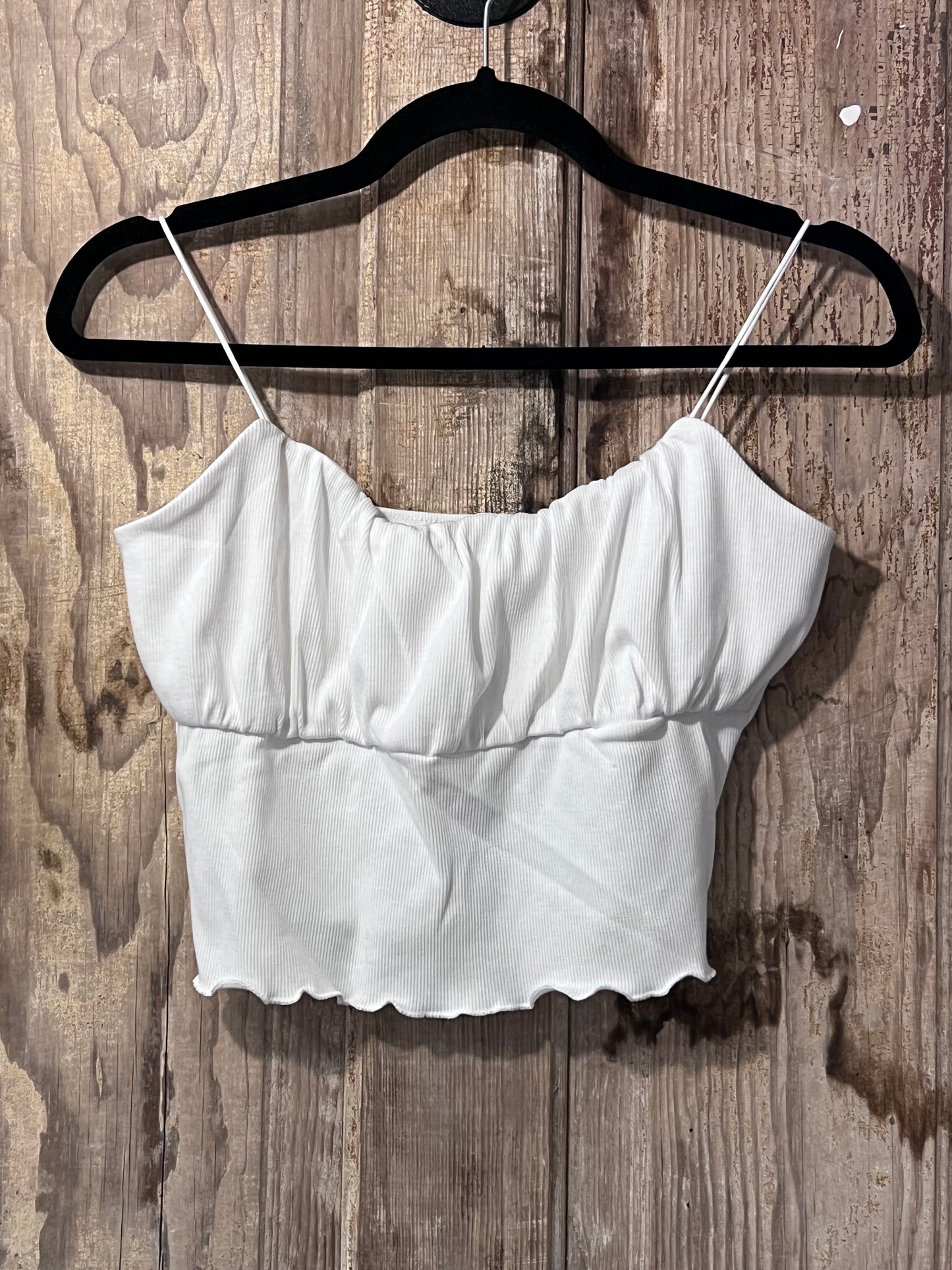 Cloud Ten White Cropped Tank Top