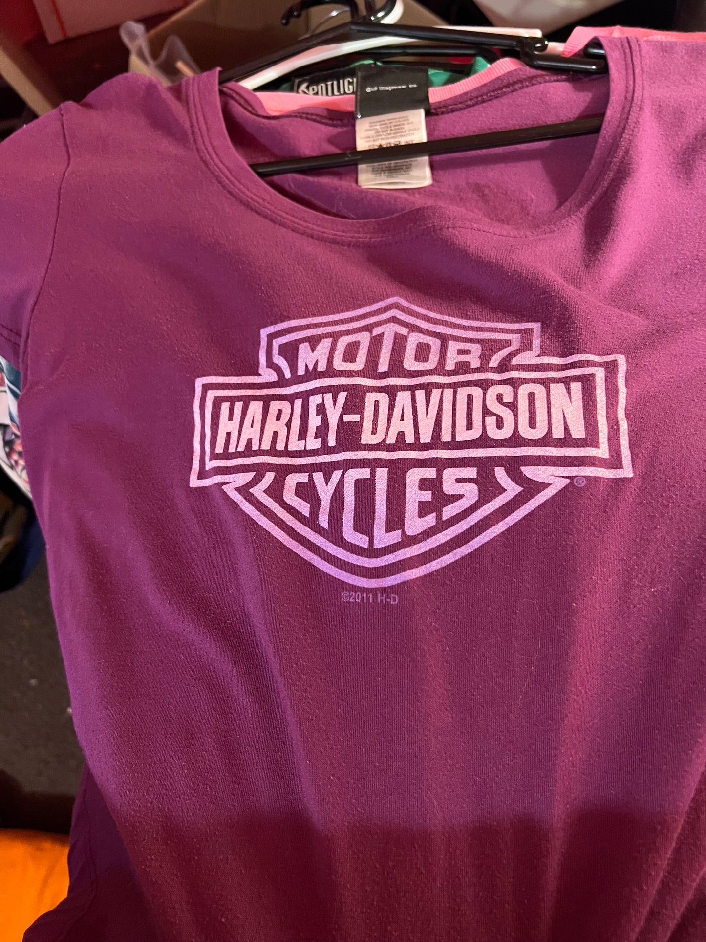 Purple Harley Mesh Long Sleeve Shirt