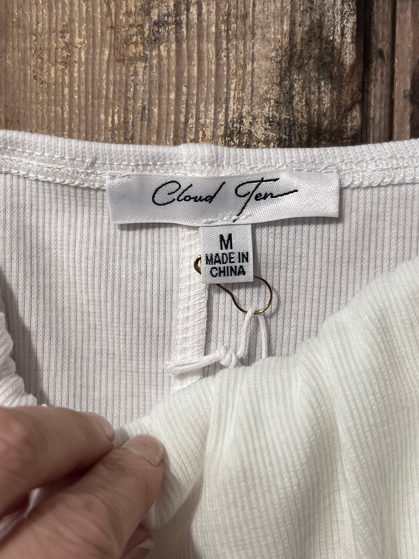 Cloud Ten White Cropped Tank Top