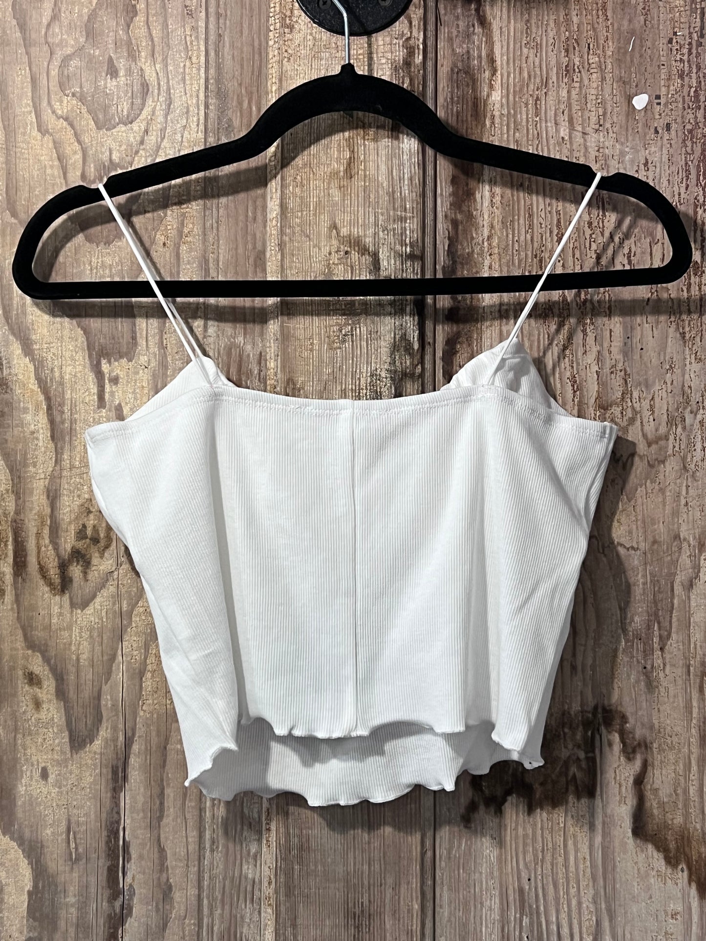 Cloud Ten White Cropped Tank Top