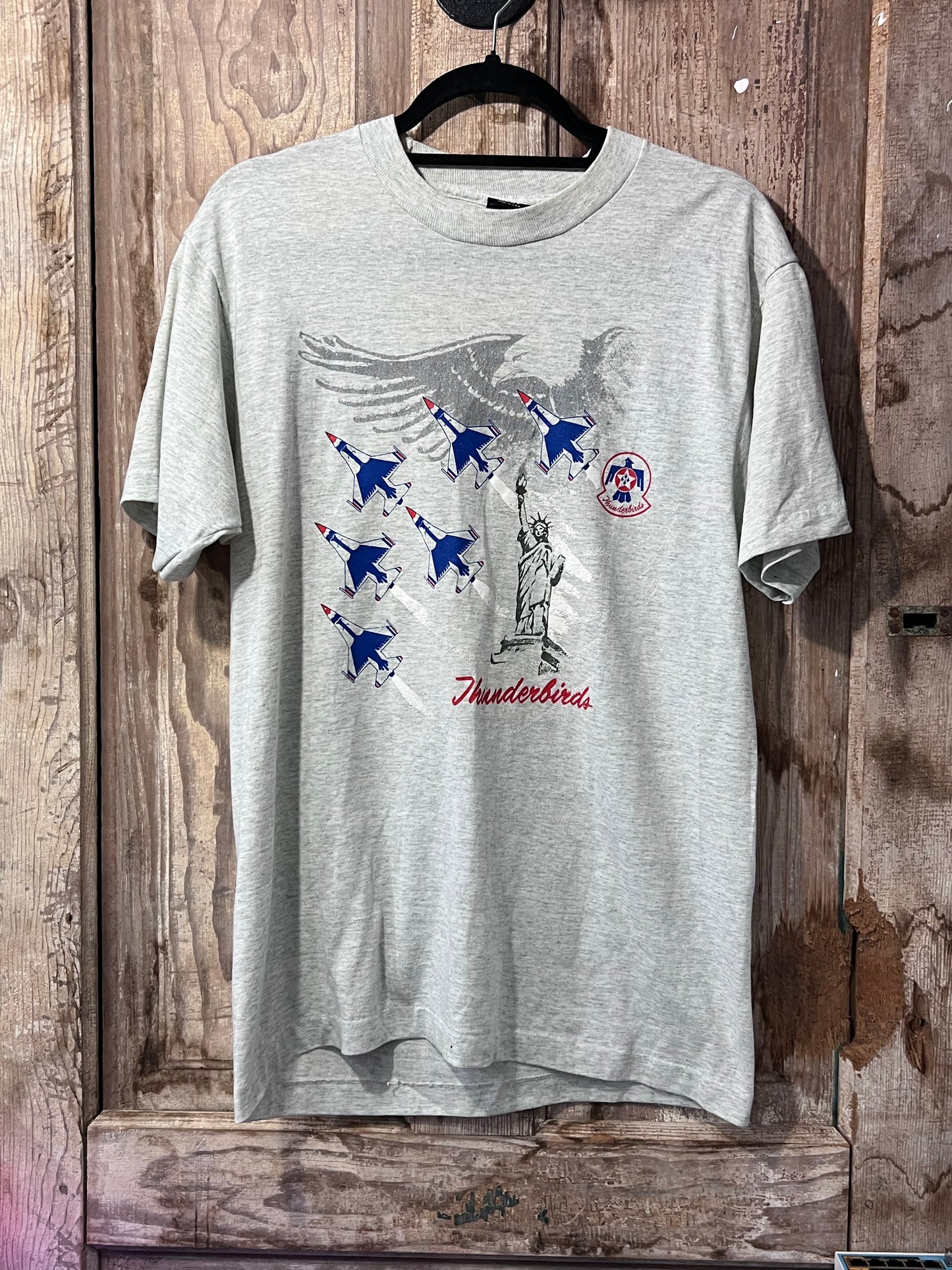 Thunderbirds Fighter Jet Grey Tshirt