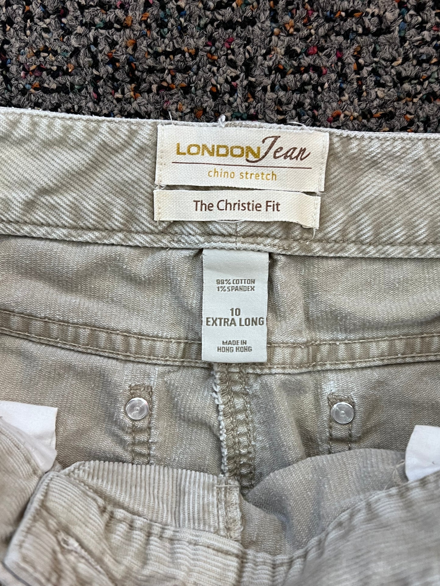 London Jean Beige Corduroy Pants