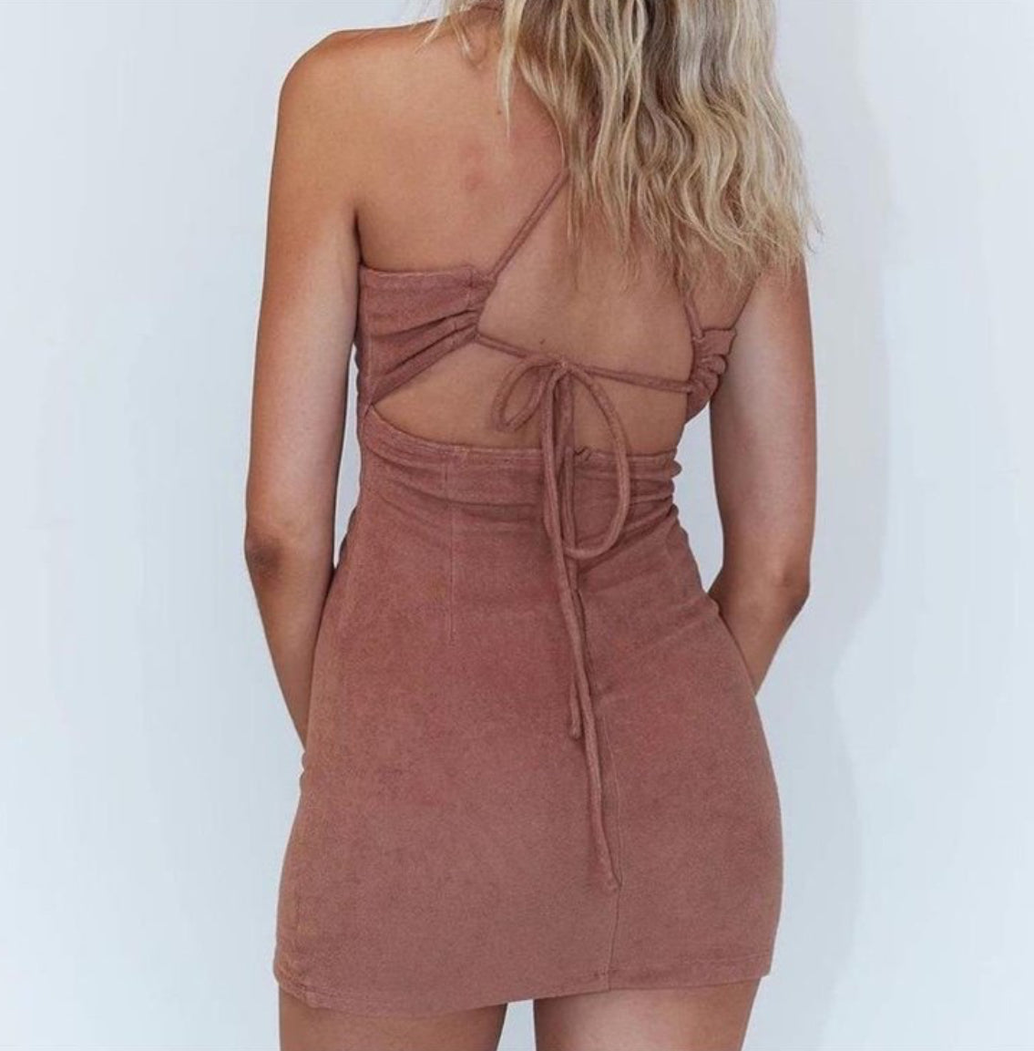 NWT Princess Polly BRWN Brooke Mini Dress