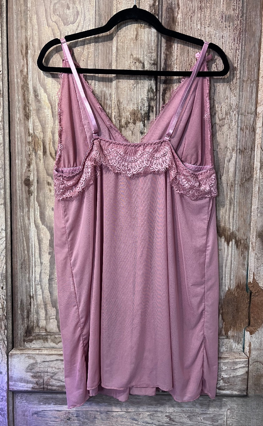 Y2K Dusty Pink Lace Slip