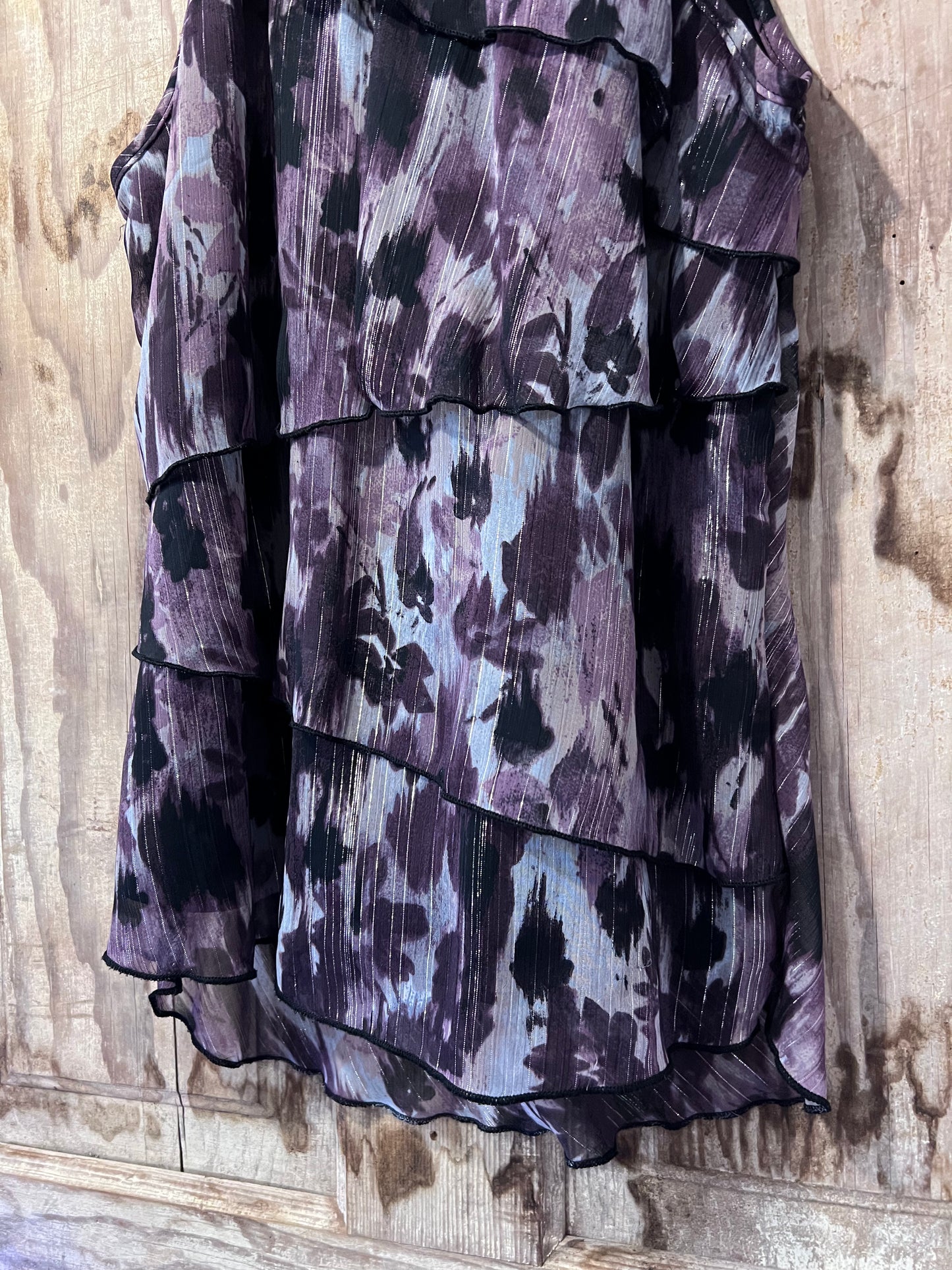 Y2K A. Byer Frilly High Neck Sleeveless Top