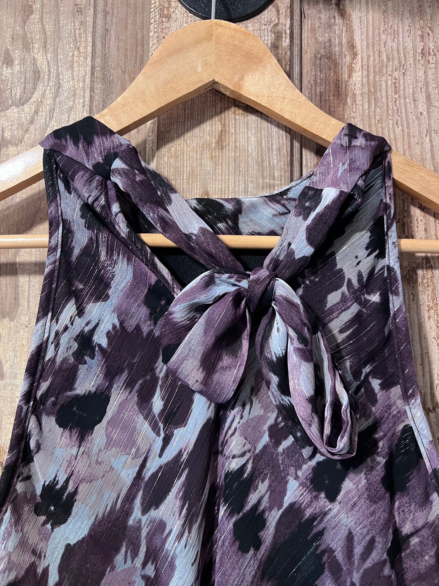 Y2K A. Byer Frilly High Neck Sleeveless Top