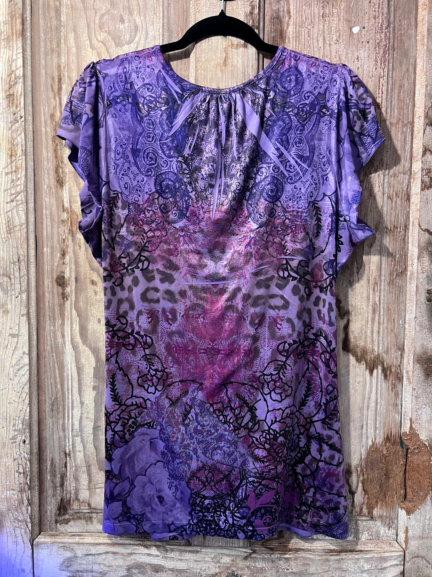 Y2K Unity World Wear Beaded Blouse
