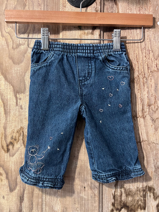 [URL] Faded Gory Embroidered Teddy Bear Jeans
