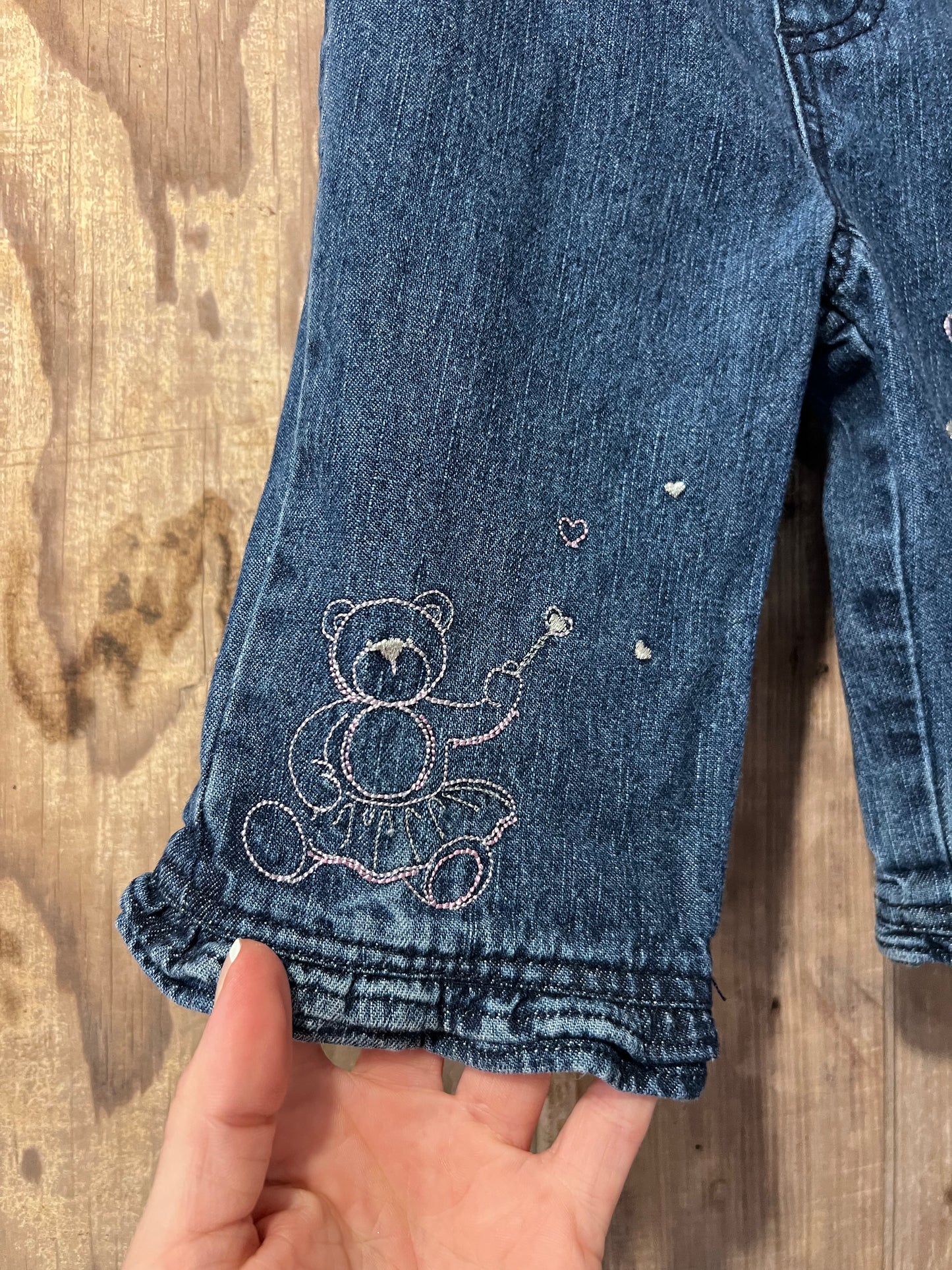 [URL] Faded Gory Embroidered Teddy Bear Jeans
