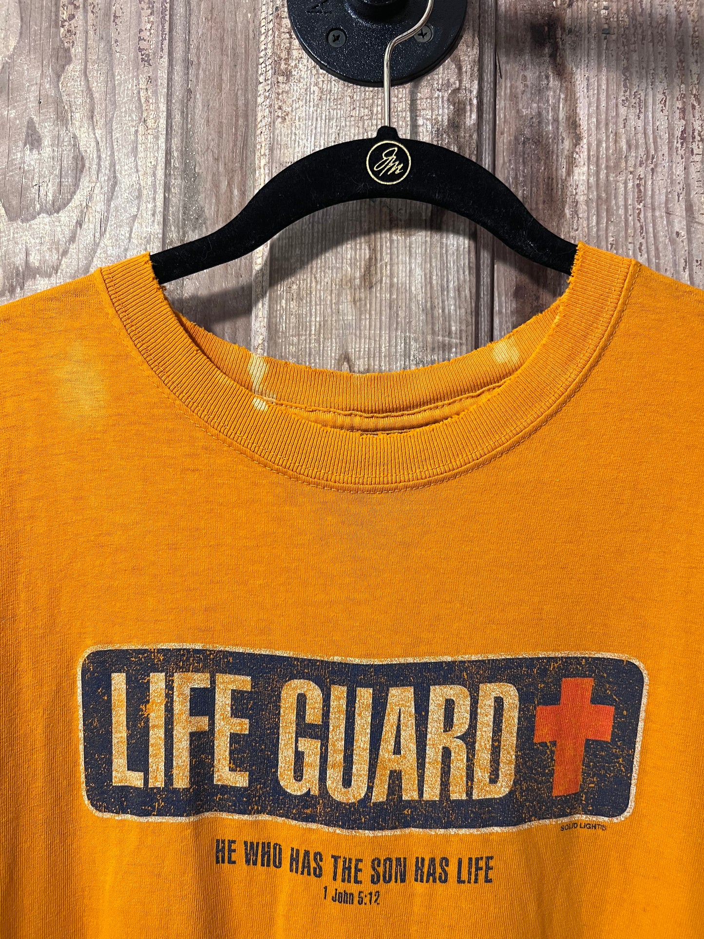 Y2K Distressed Lifeguard Jesus T-Shirt