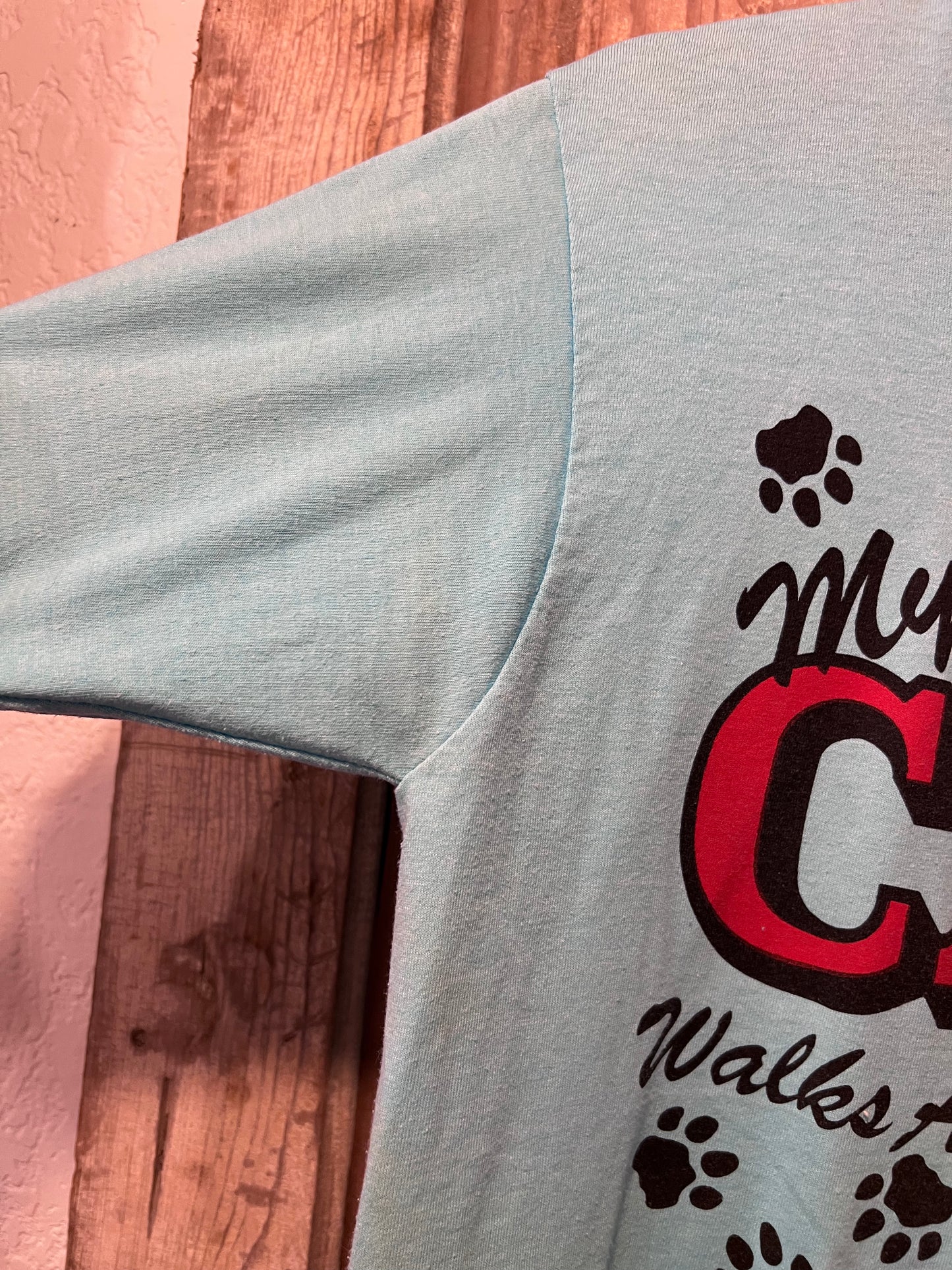 80's/90's "My Cat Walks All Over Me" T-Shirt