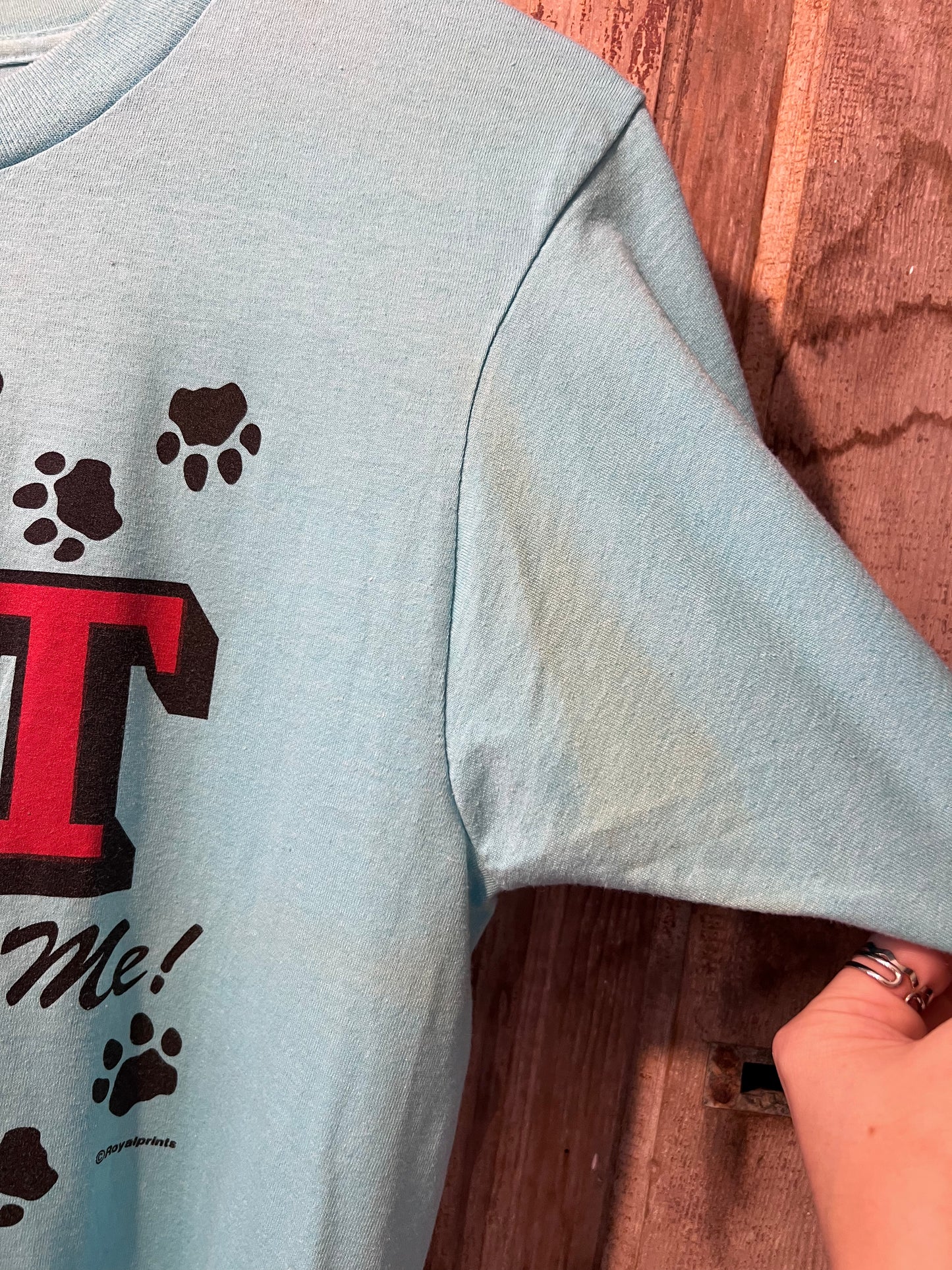 80's/90's "My Cat Walks All Over Me" T-Shirt