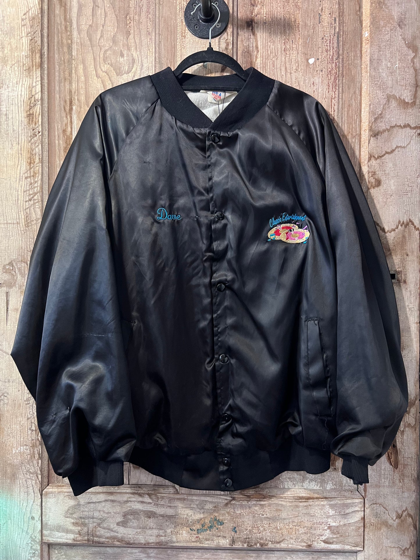 80's "Classic Entertainment" Embroidered Bomber Jacket