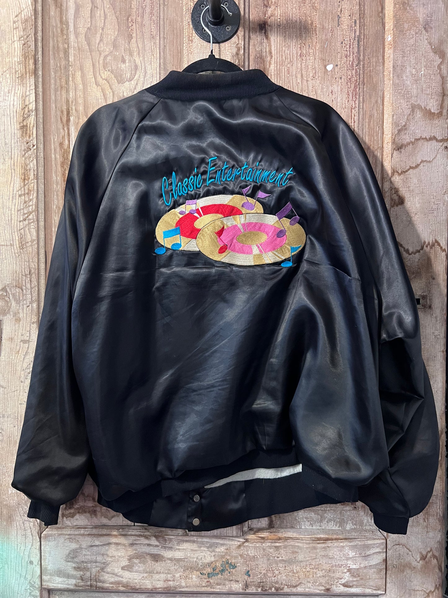 80's "Classic Entertainment" Embroidered Bomber Jacket