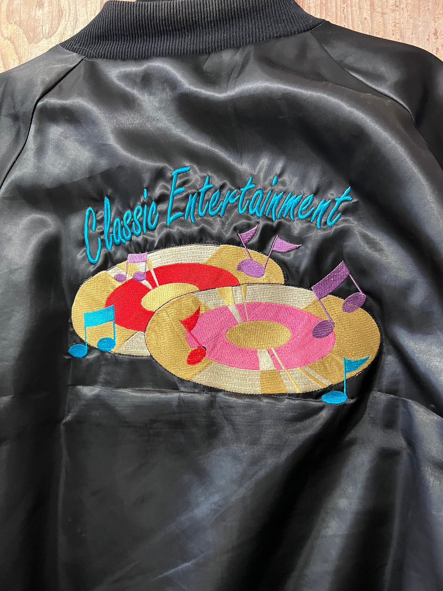 80's "Classic Entertainment" Embroidered Bomber Jacket