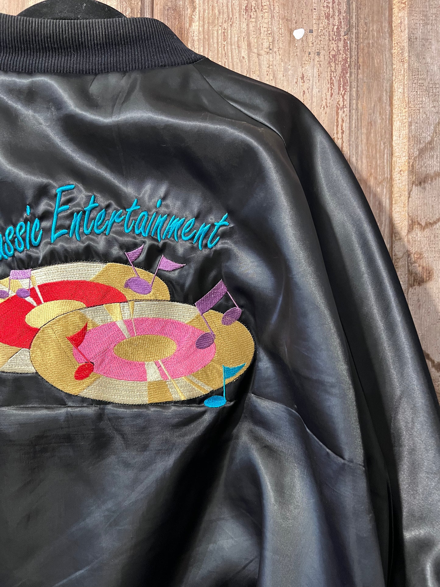 80's "Classic Entertainment" Embroidered Bomber Jacket