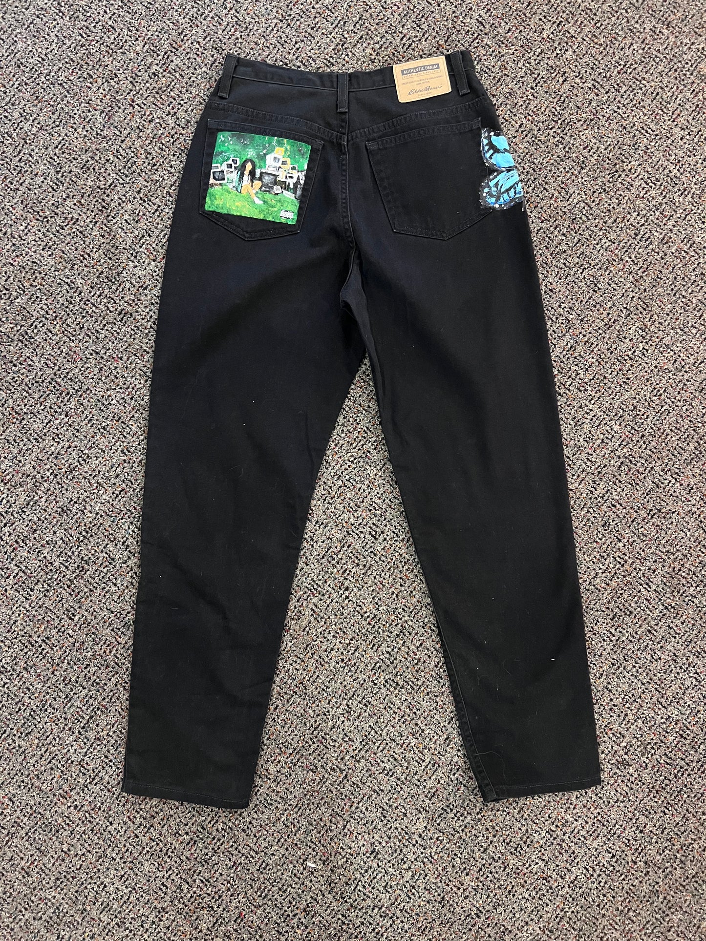 Hand Painted SZA Eddie Bauer Jeans