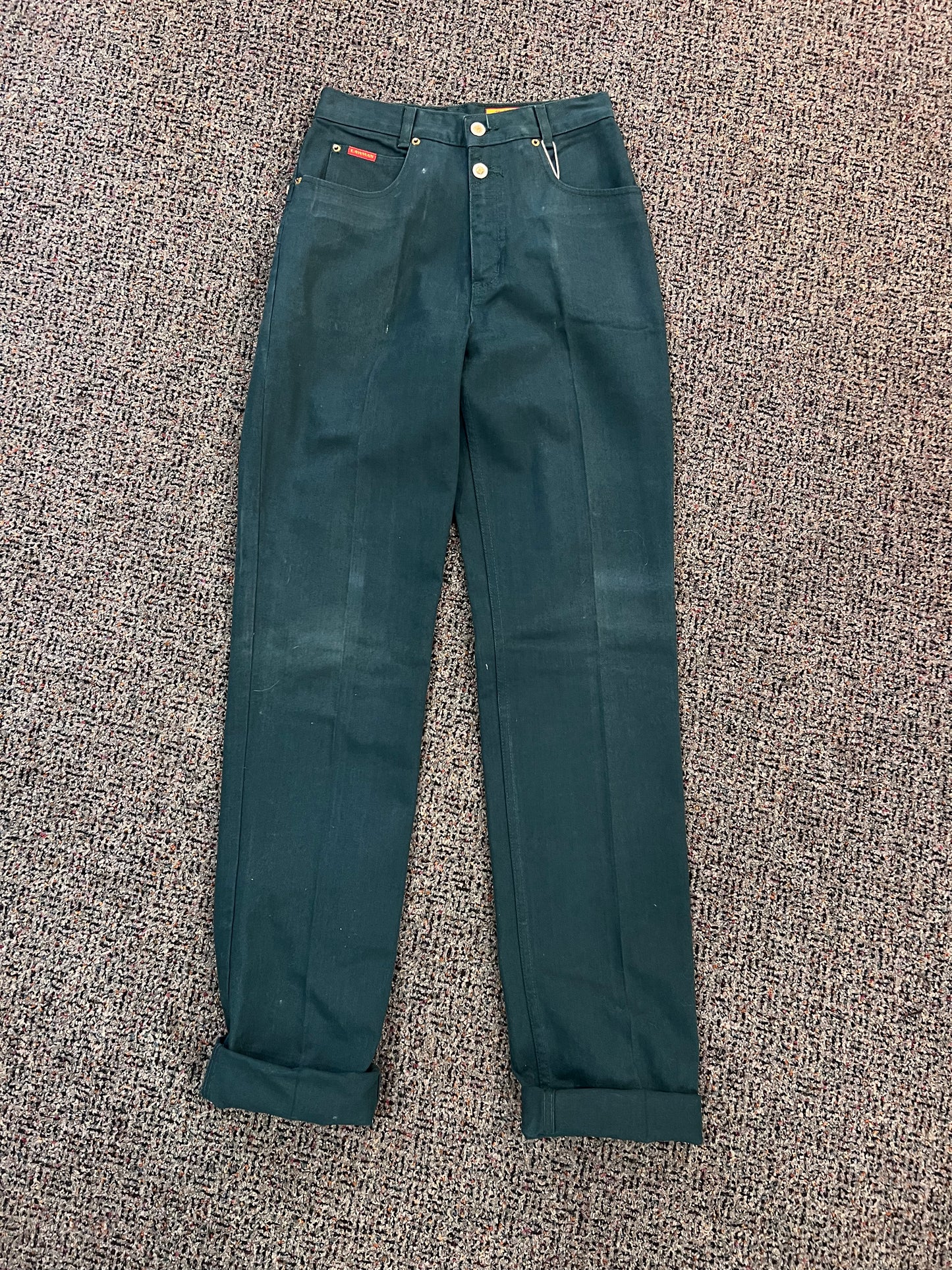 VTG Lawman Green Western Style Jeans