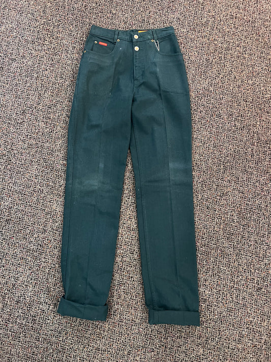 VTG Lawman Green Western Style Jeans