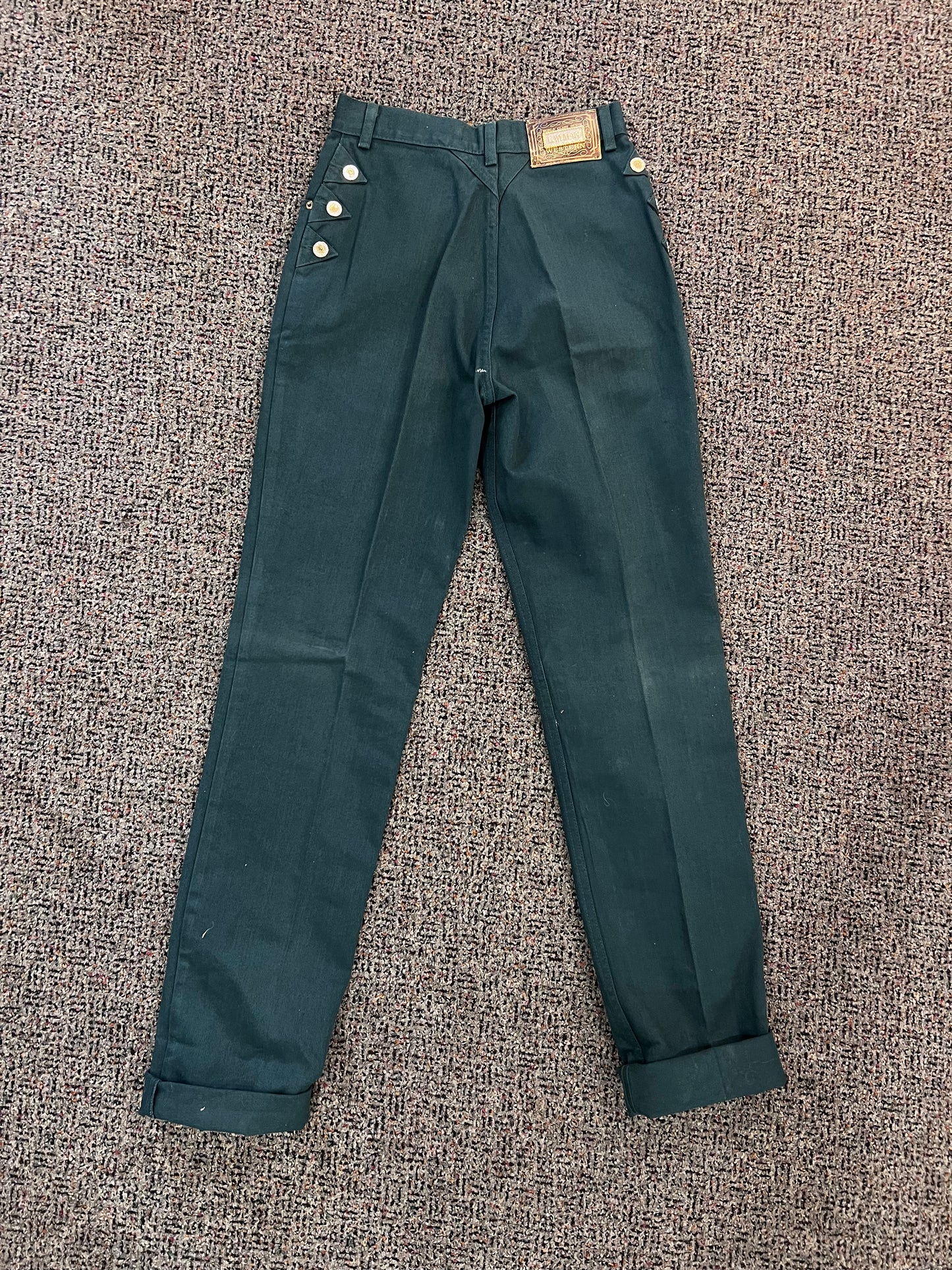 VTG Lawman Green Western Style Jeans