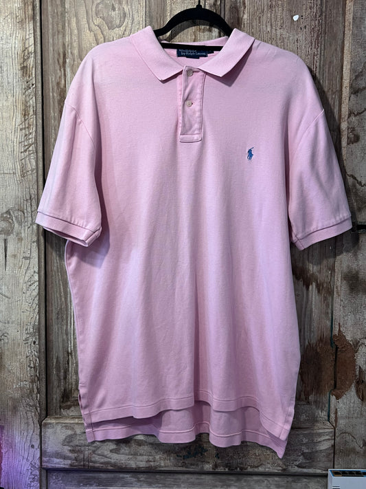 Y2K Polo Ralph Lauren Pink Polo Shirt