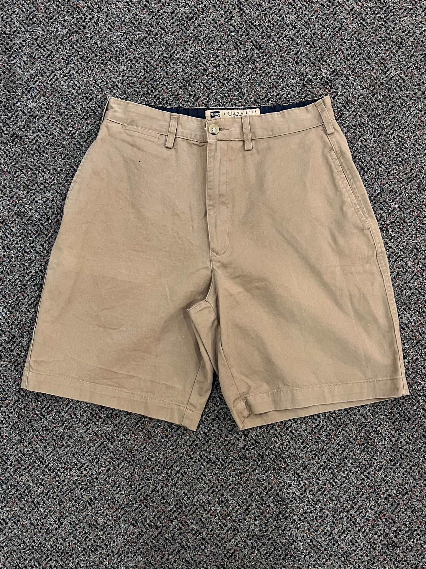 Steve Barrys Khaki Relaxed Fit Shorts
