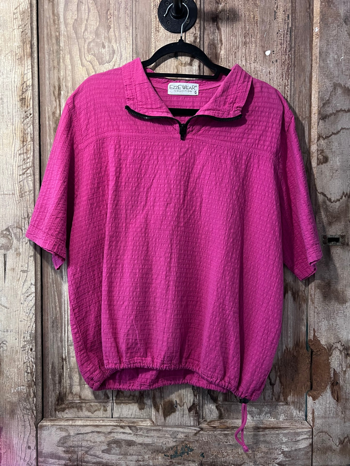 VTG 90's EzzeWear Pink Quarter Zip