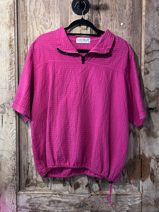 VTG 90's EzzeWear Pink Quarter Zip