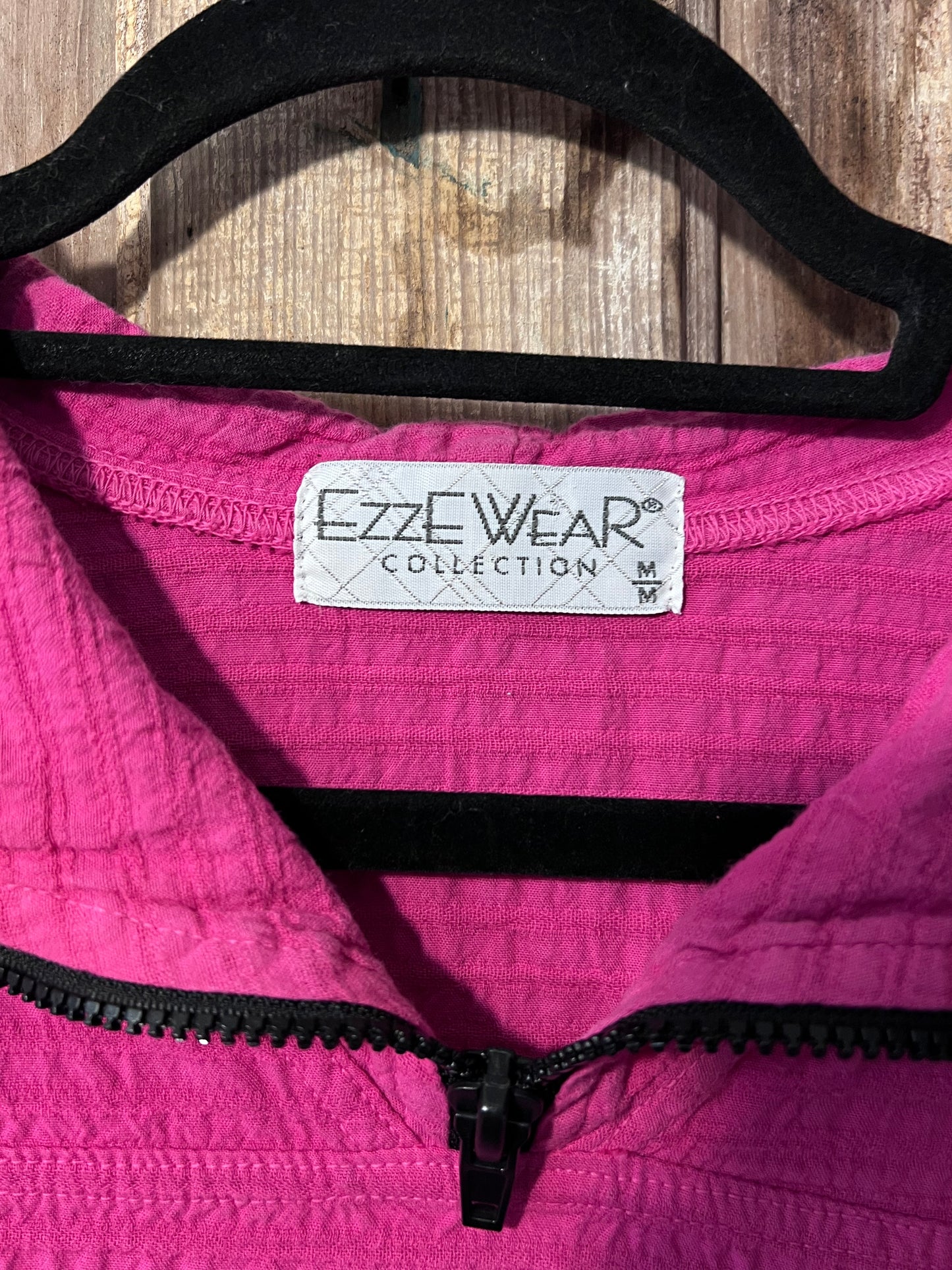 VTG 90's EzzeWear Pink Quarter Zip
