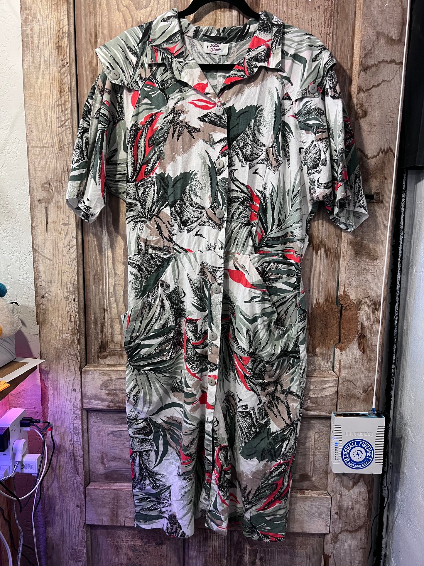 Wild Dress Tropical Patterned Dress