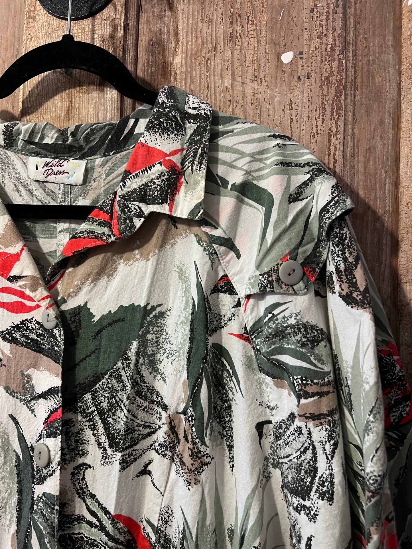 Wild Dress Tropical Patterned Dress
