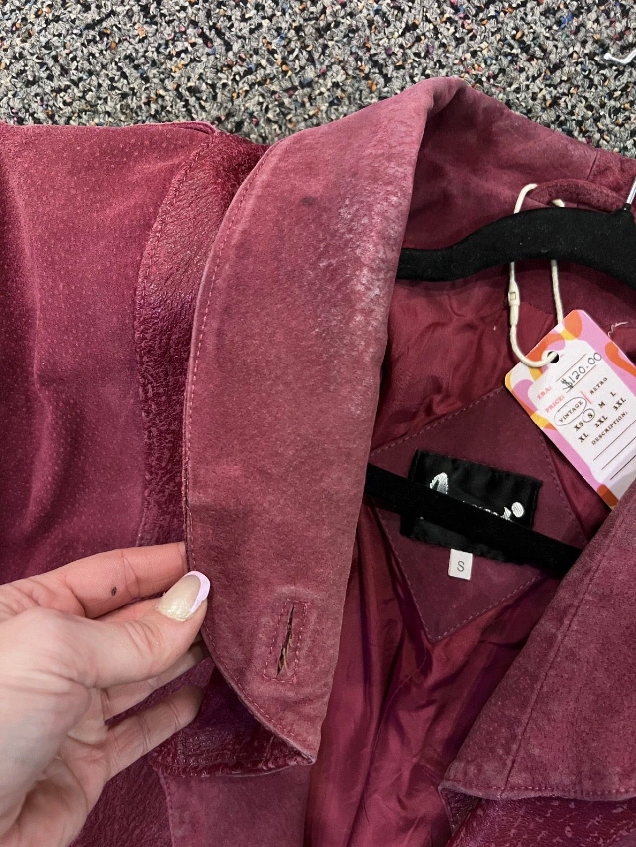 80's Vintage Avanti red Womens Leather Jacket
