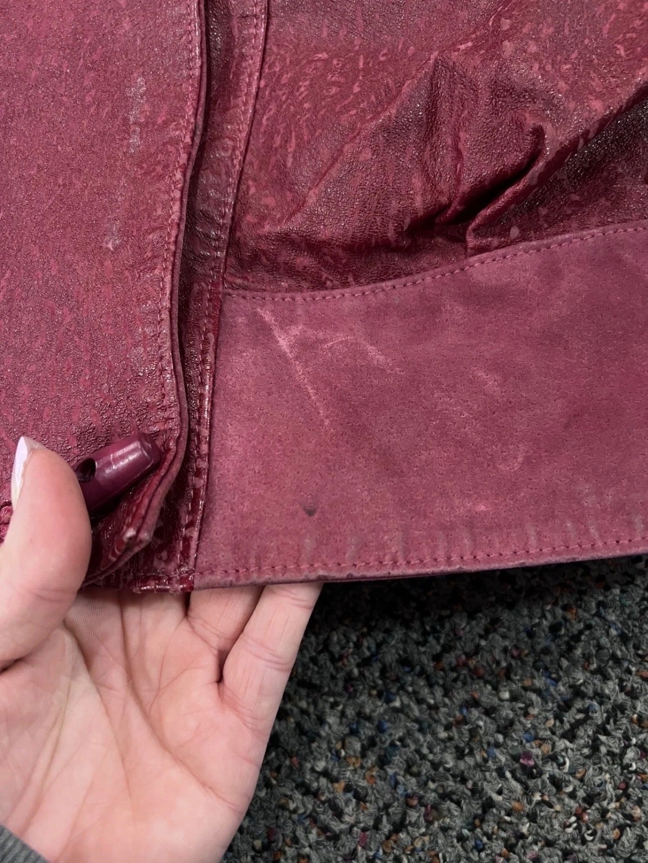 80's Vintage Avanti red Womens Leather Jacket