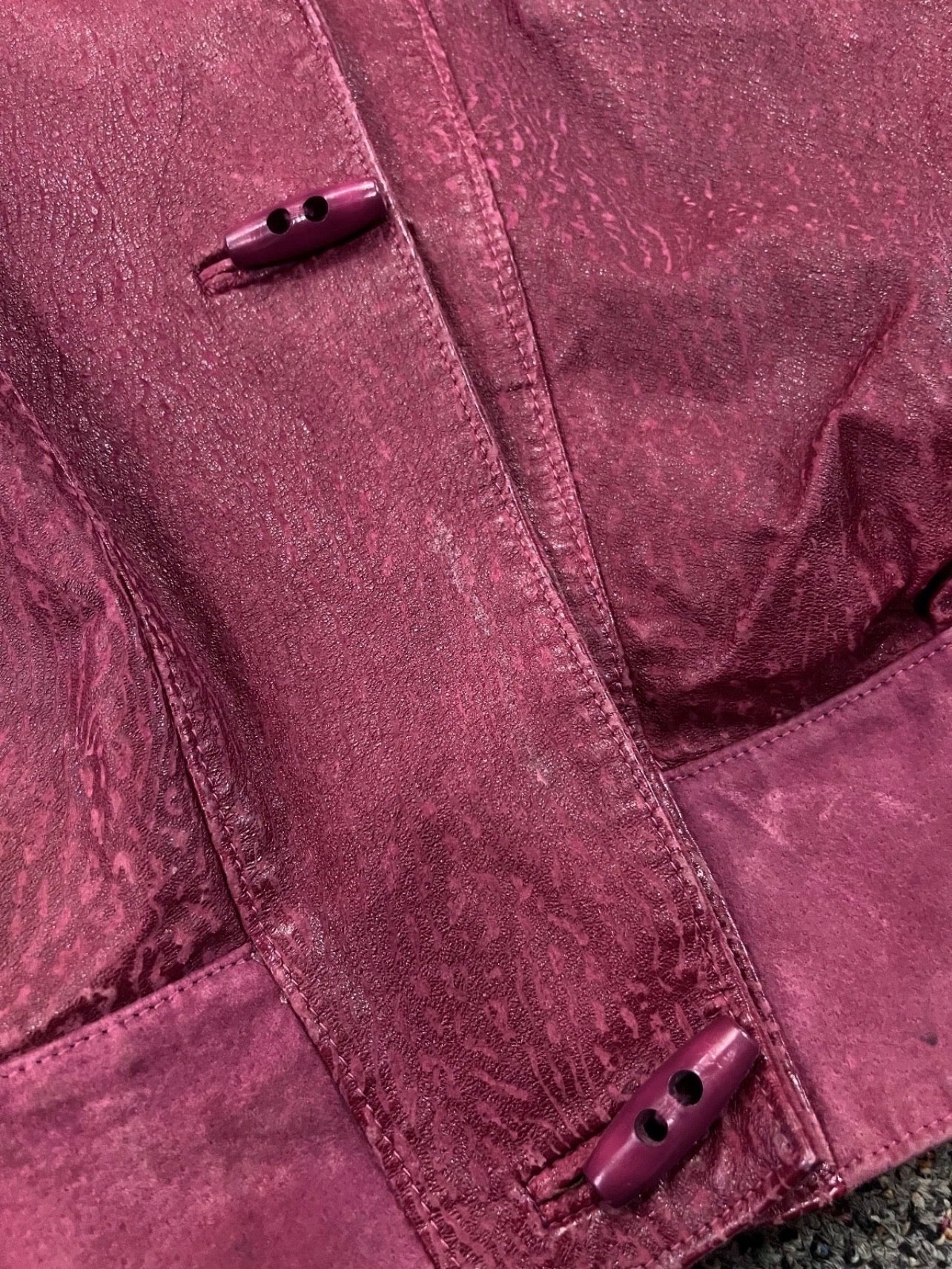 80's Vintage Avanti red Womens Leather Jacket