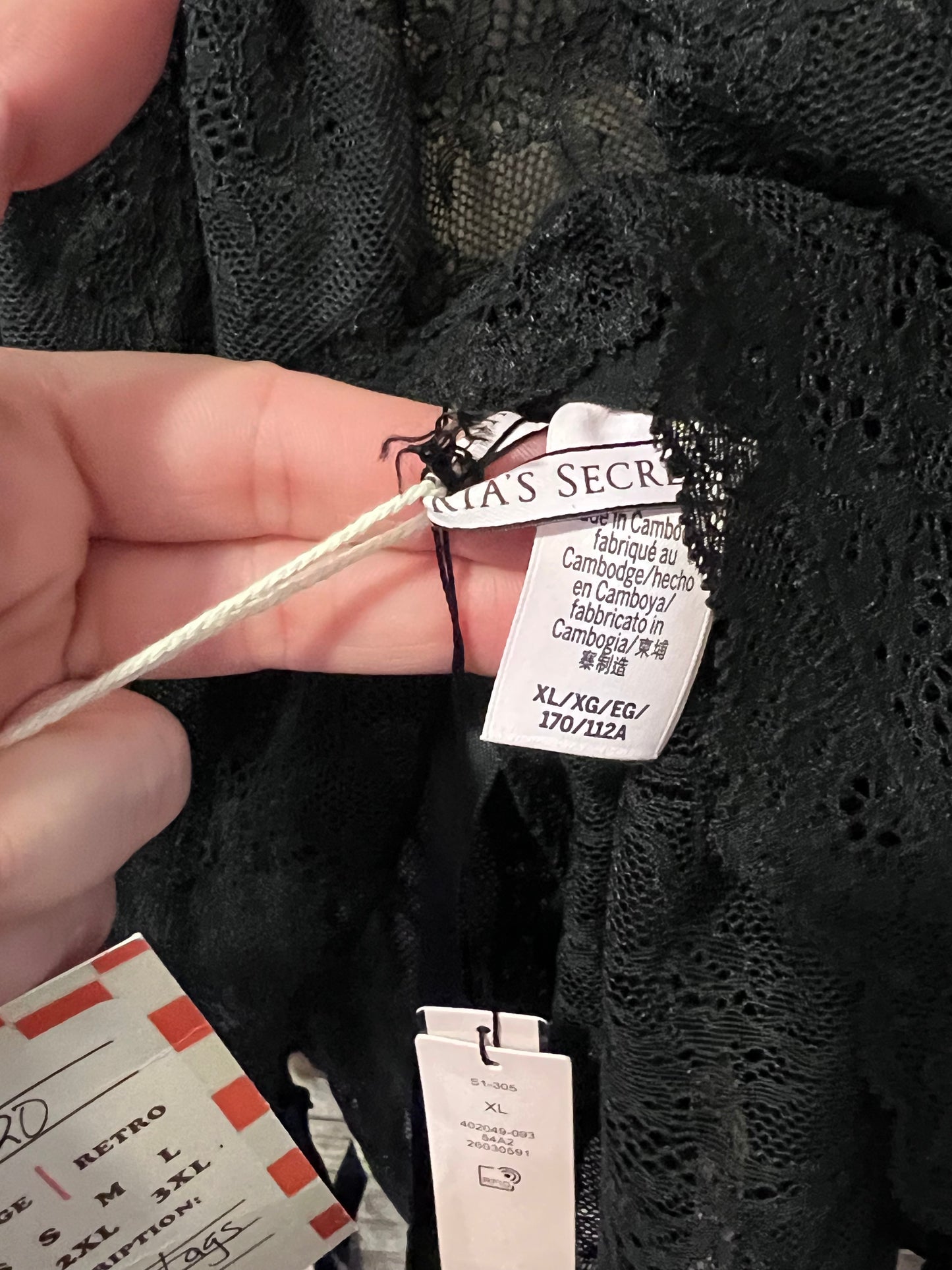 Victoria's Secret BLK Lace Teddy