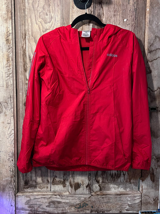 [URL] Red Adidas Youth Hooded Windbreaker
