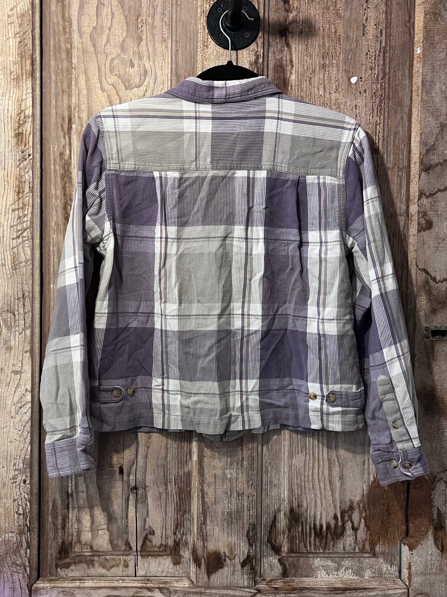 VTG Dress Barn Plaid Zip Up Shirt