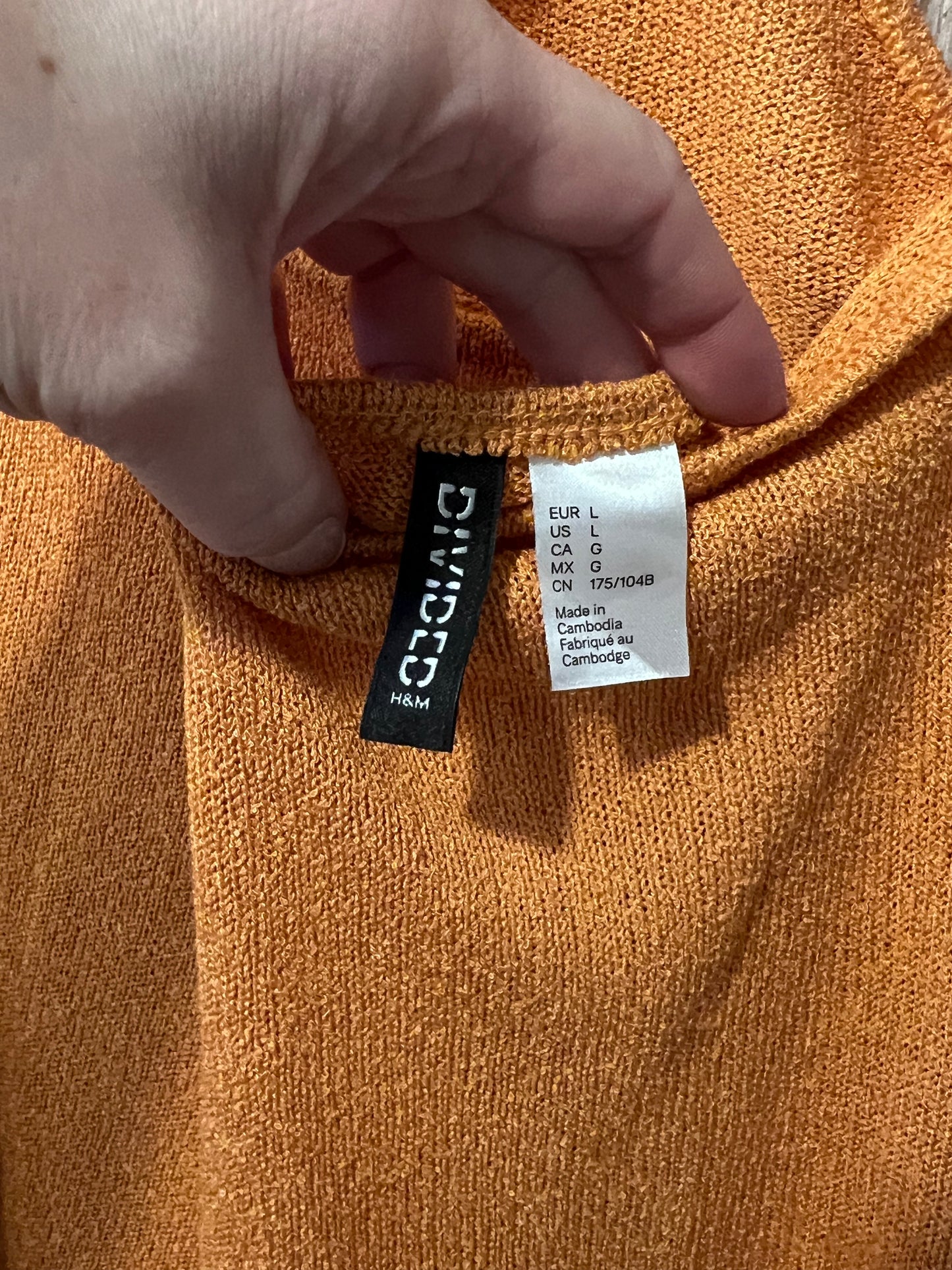 Orange Halter Top Divided Dress