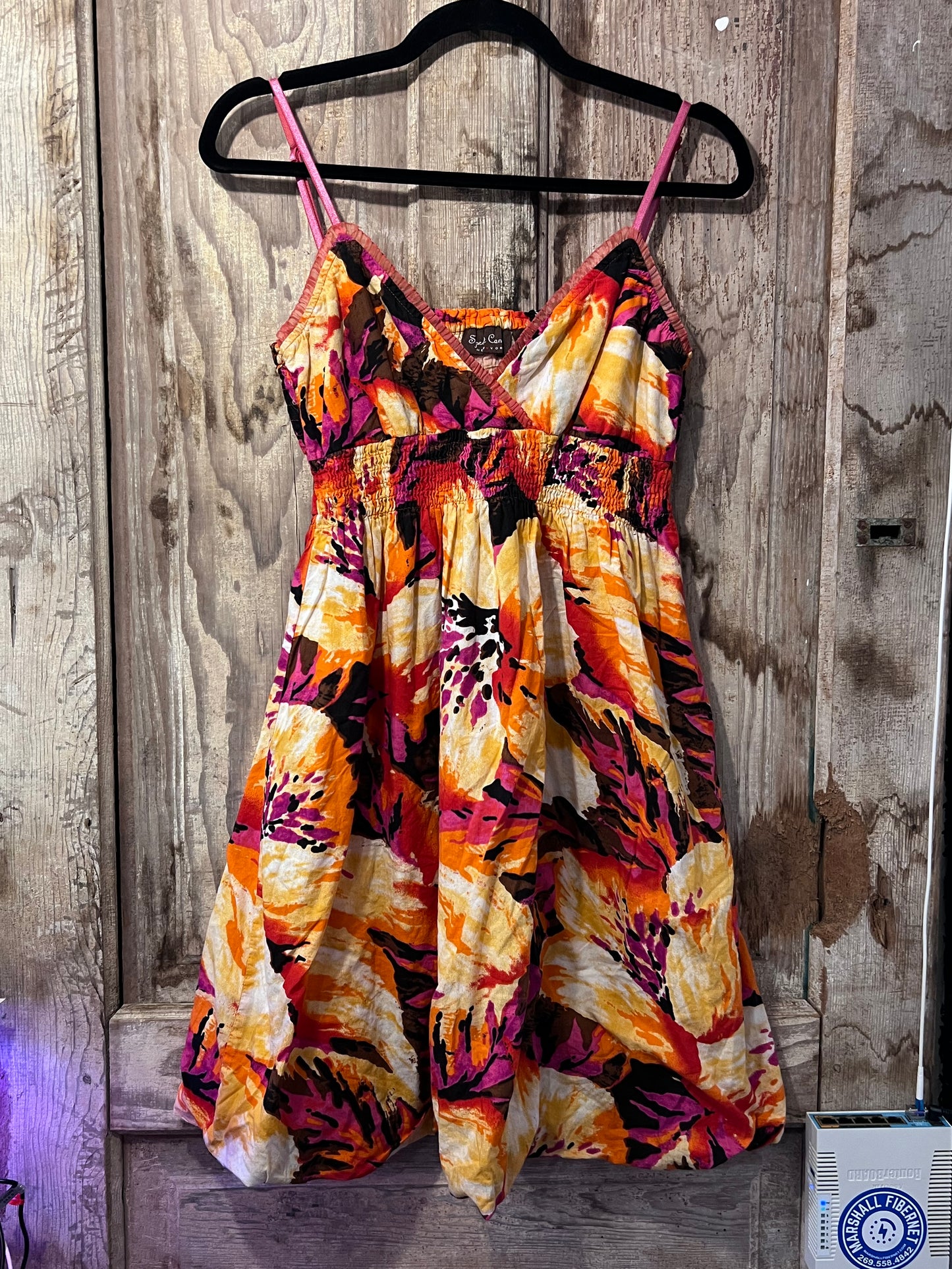Y2K Speed Control Bright Floral Dress