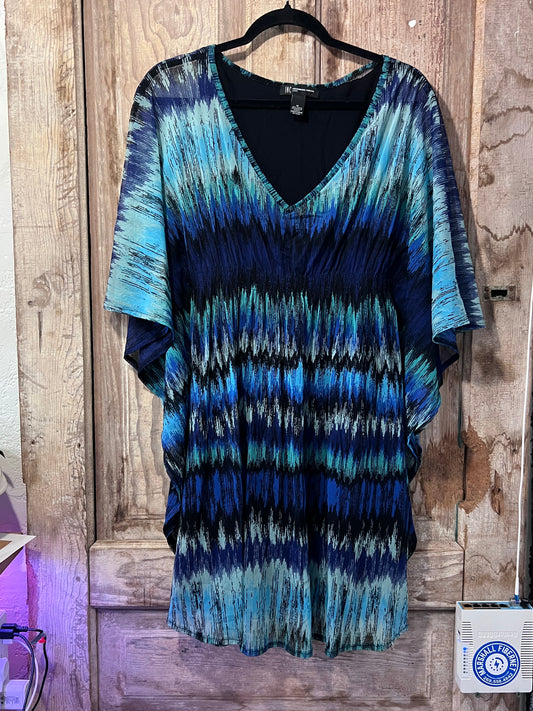 INC Concepts BLUE/BLK Flowy Dress