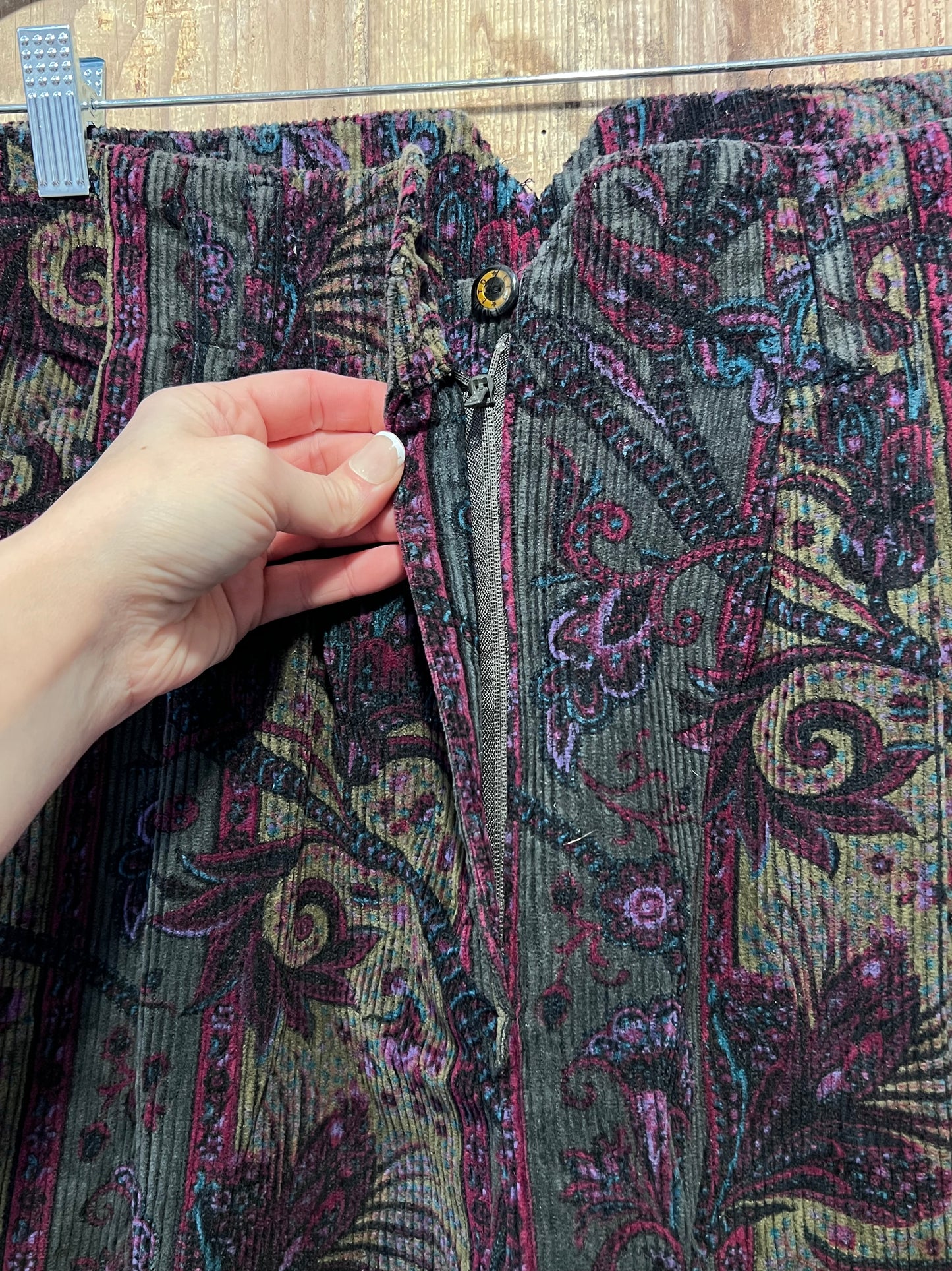 90's The Limited Corduroy Paisley Shorts