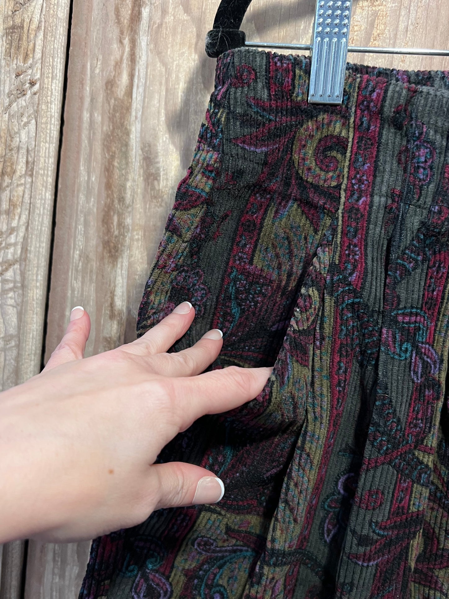 90's The Limited Corduroy Paisley Shorts