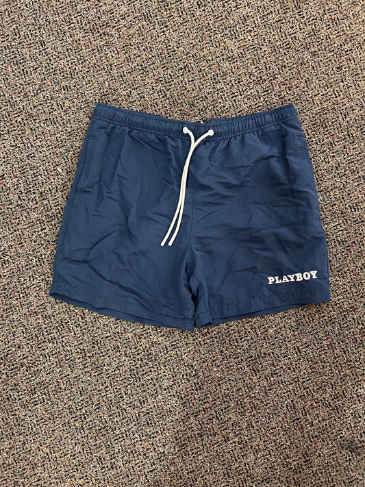 Playboy Navy Blue Swim Trunks