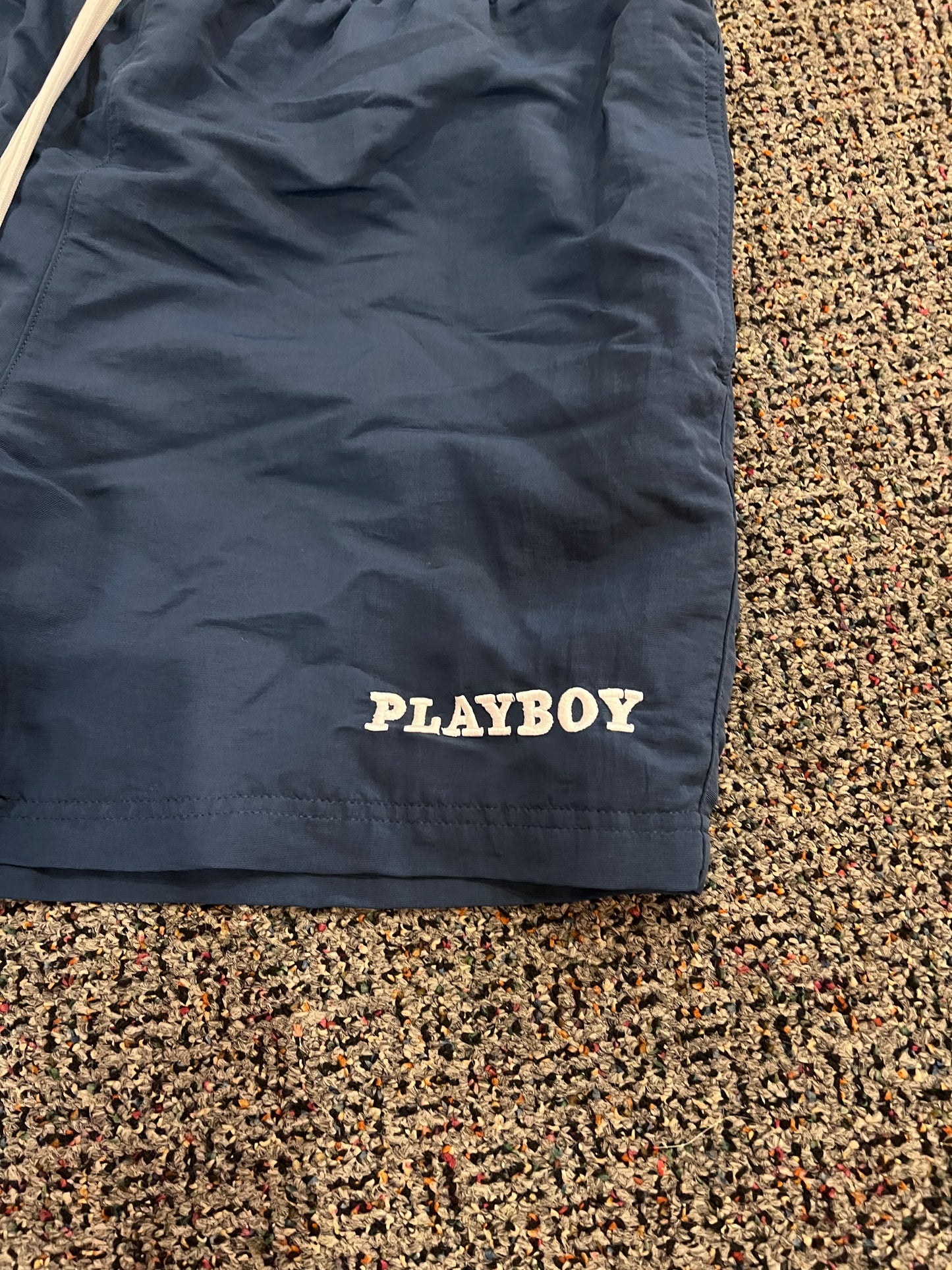 Playboy Navy Blue Swim Trunks