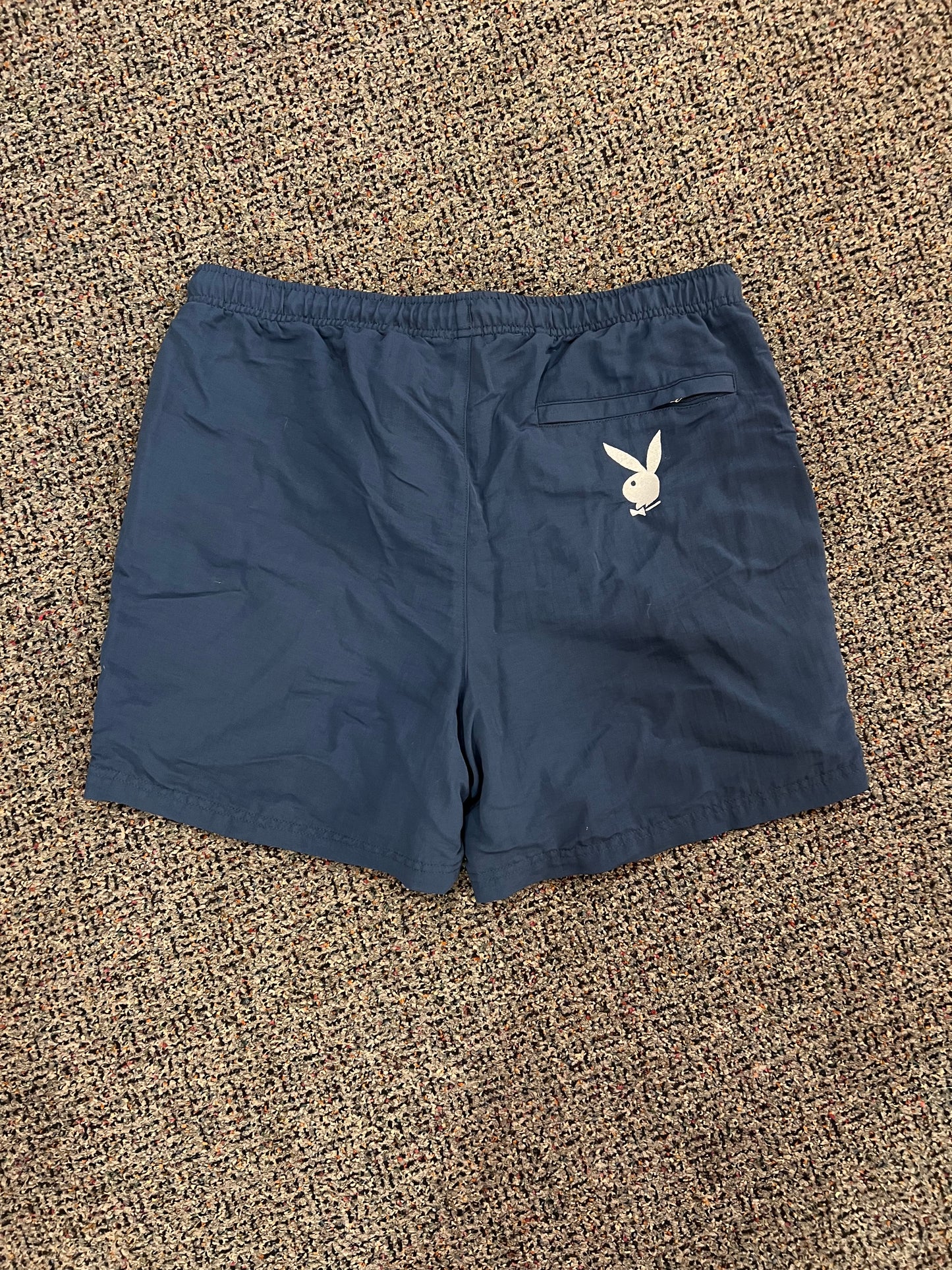 Playboy Navy Blue Swim Trunks