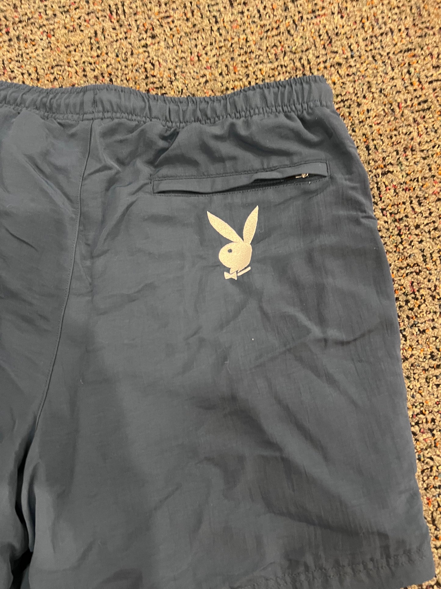 Playboy Navy Blue Swim Trunks