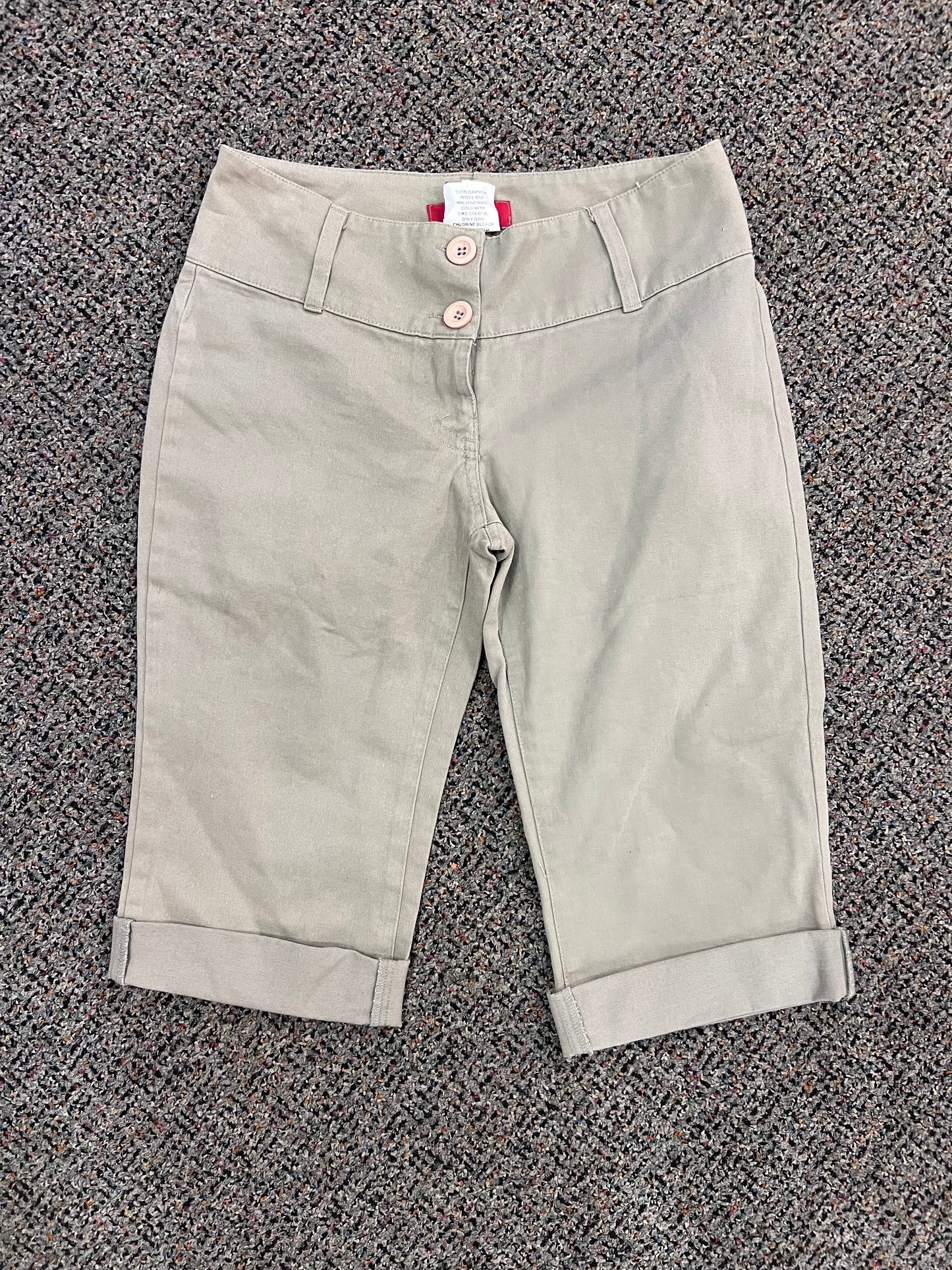 Y2K LiquidX Khaki Bermuda Shorts