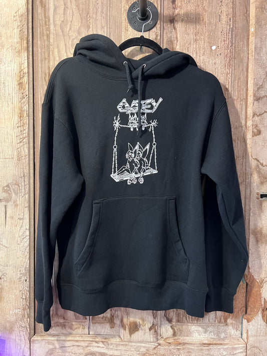BLK OBEY Graphic Hoodie