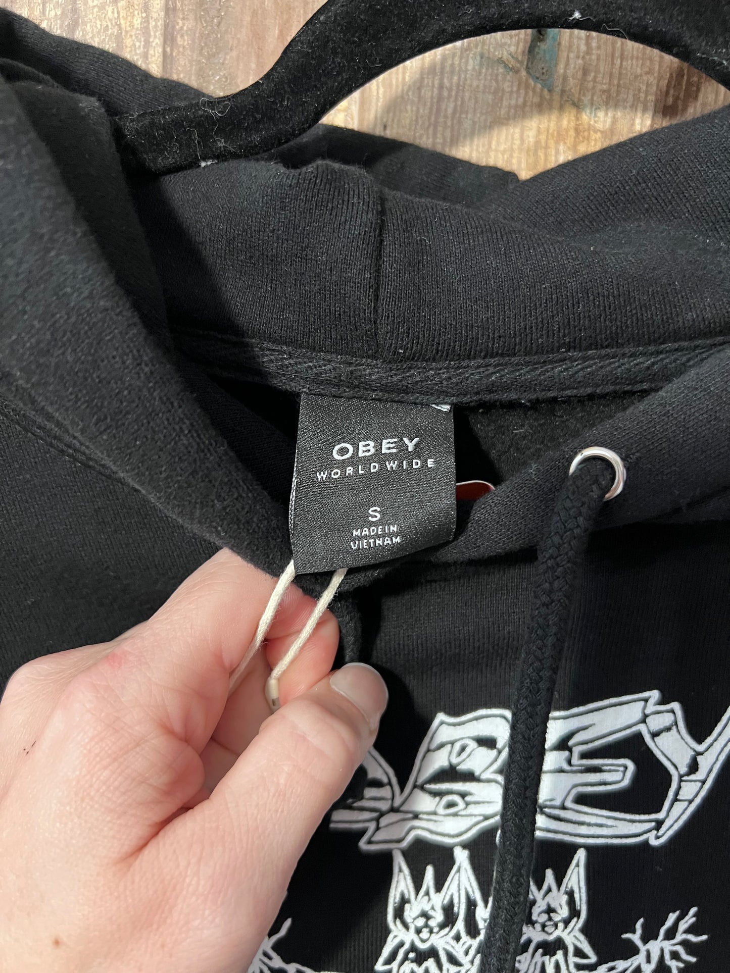 BLK OBEY Graphic Hoodie
